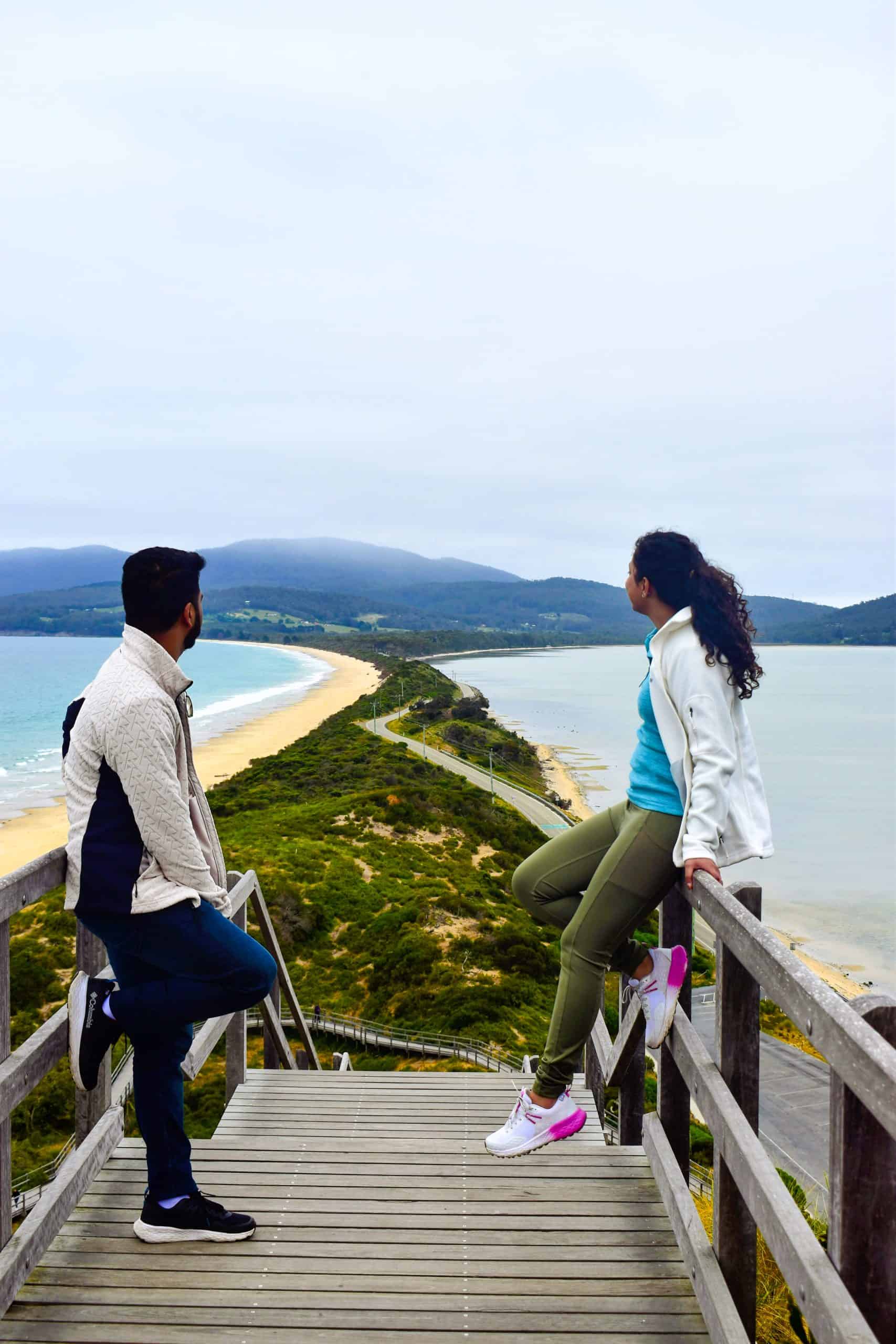 The Neck Game Reserve and Truganini Lookout in Bruny Island