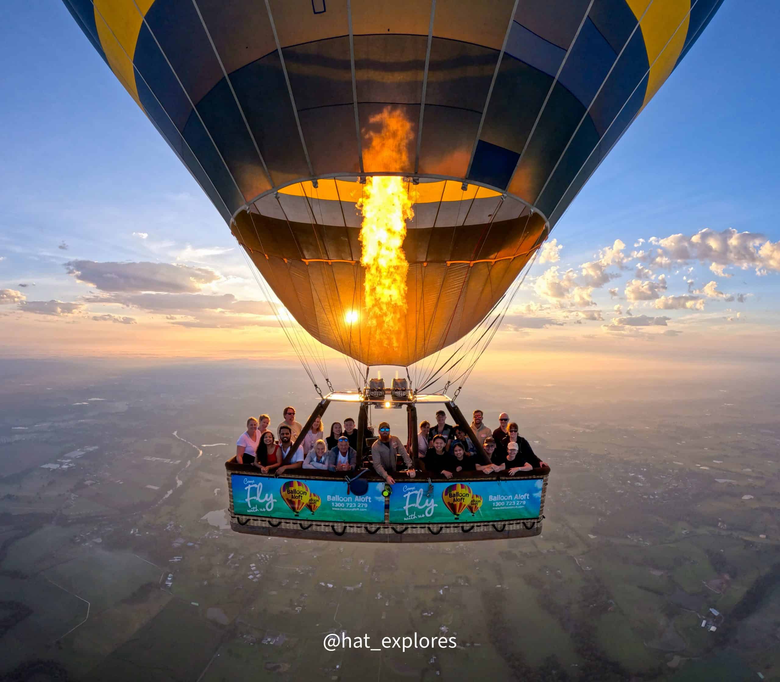 hot air balloon ride