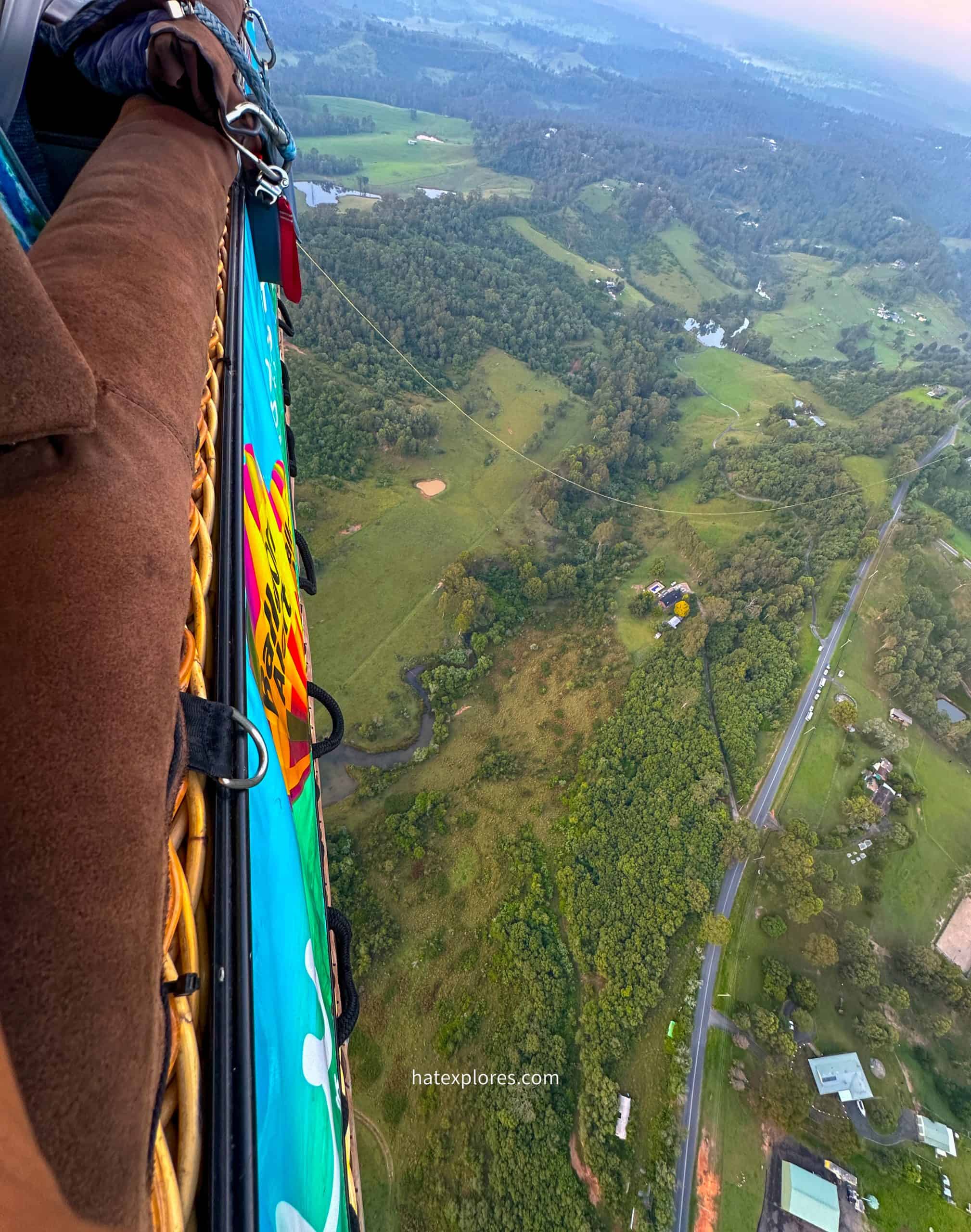 Views of lush green landscape from the ride!