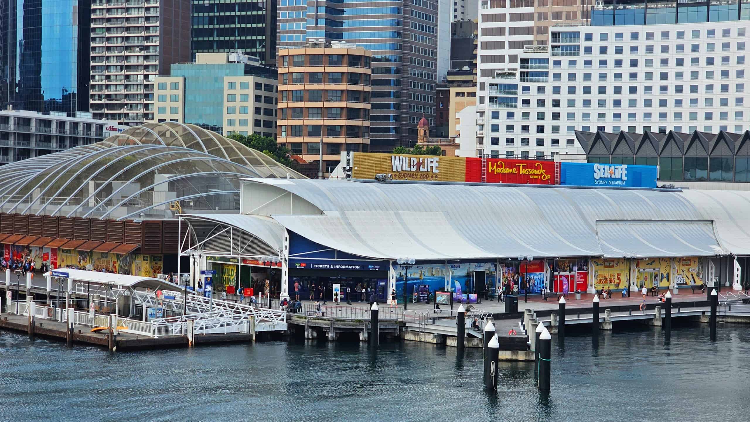 A stunning view of the Darling Harbour, a great stop n a one-day in Sydney itinerary!